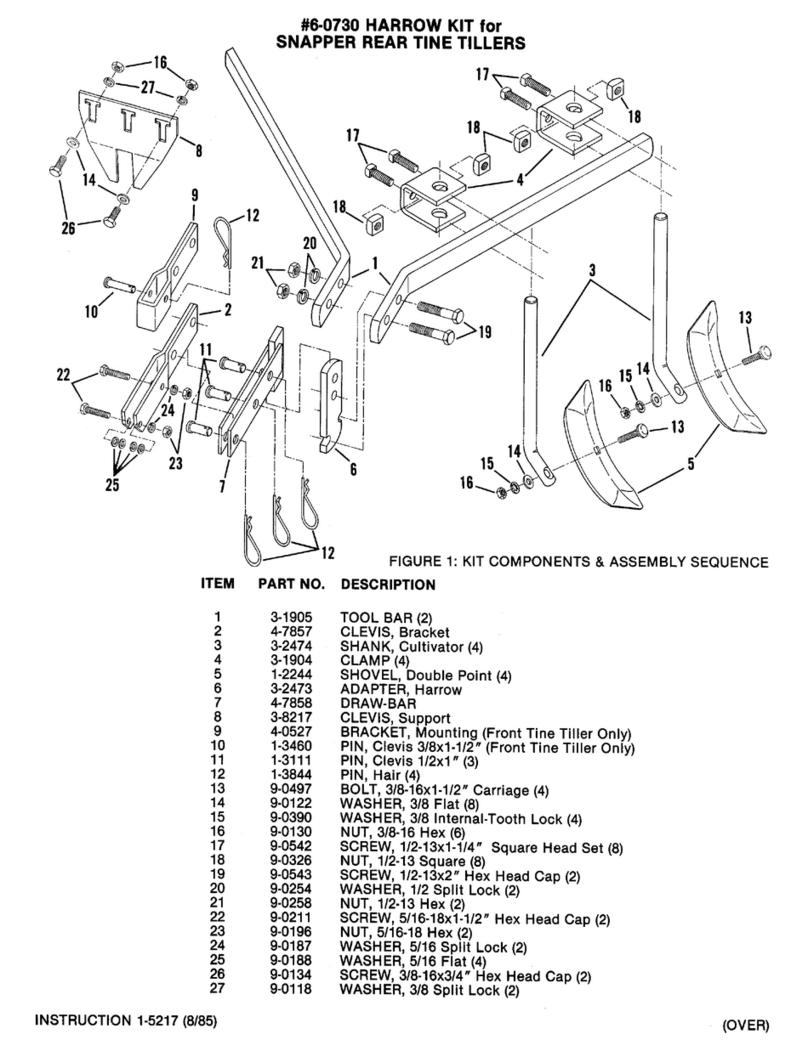 Snapper 6-0730 User manual