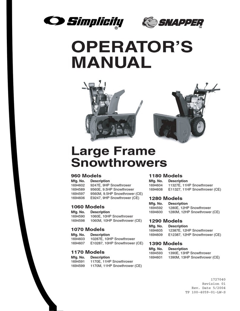 Snapper 1694602 9247E, 11694602 9247E, User manual Snapper 1694602 9247E, 11694602 9247E, User manual