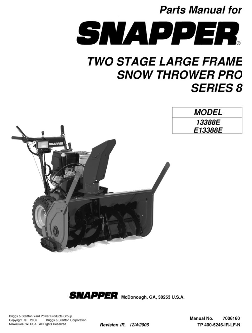 Snapper 13388E User manual