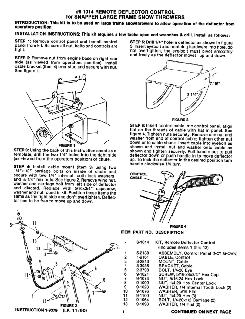 Snapper 6-1014 User manual