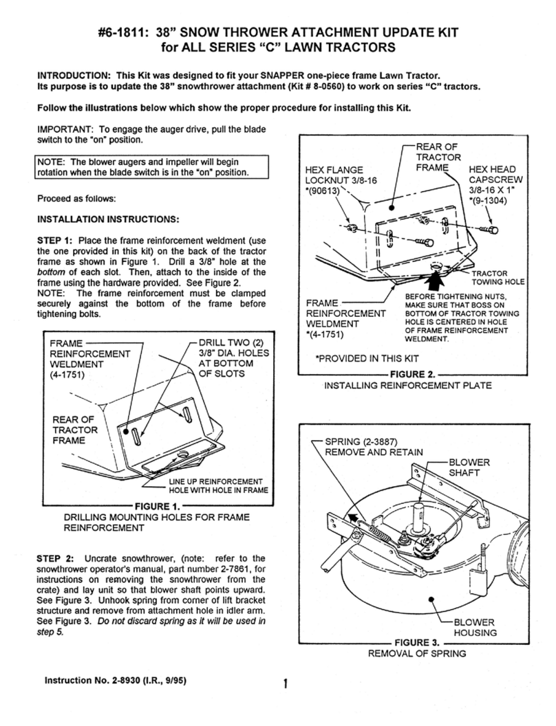 Snapper 6-1811 User manual Snapper 6-1811 User manual