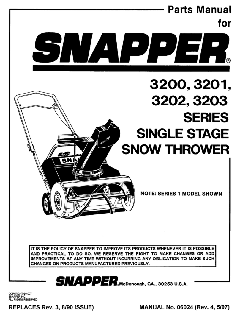Snapper 3200 Series User manual