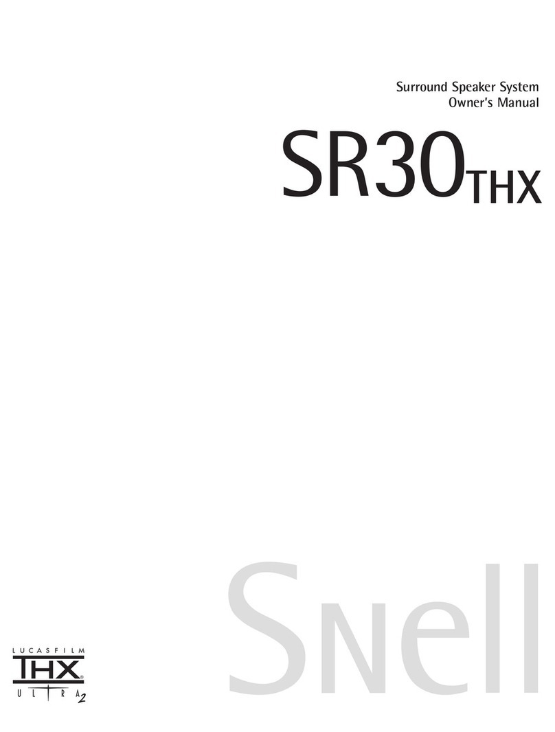 Snell SR30THX User manual
