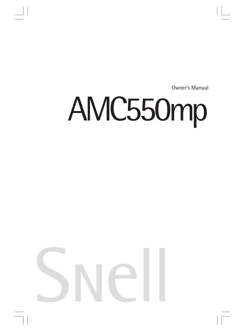 Snell AMC550mp owner's manual