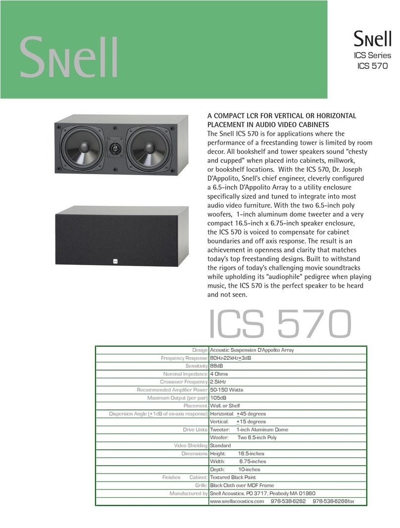 Snell ICS 570 User manual