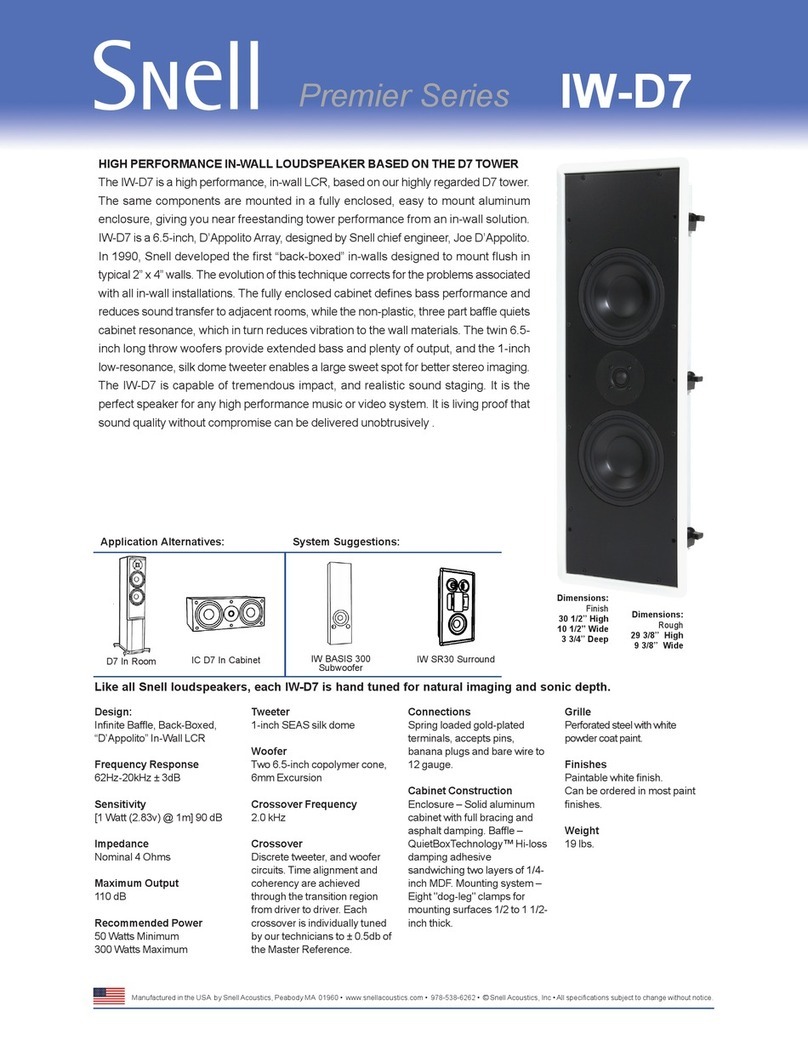 Snell IW-D7 User manual