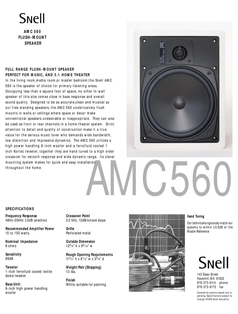 Snell AMC 560 Specifications