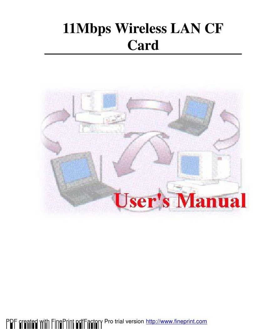 Socket Wireless LAN CF Card 11Mbps user manual