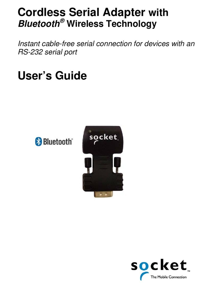 Socket Cordless Serial Adapter User manual
