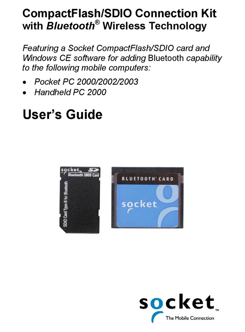 Socket CompactFlash/SDIO Connection Kit with Bluetooth Wireless... user guide