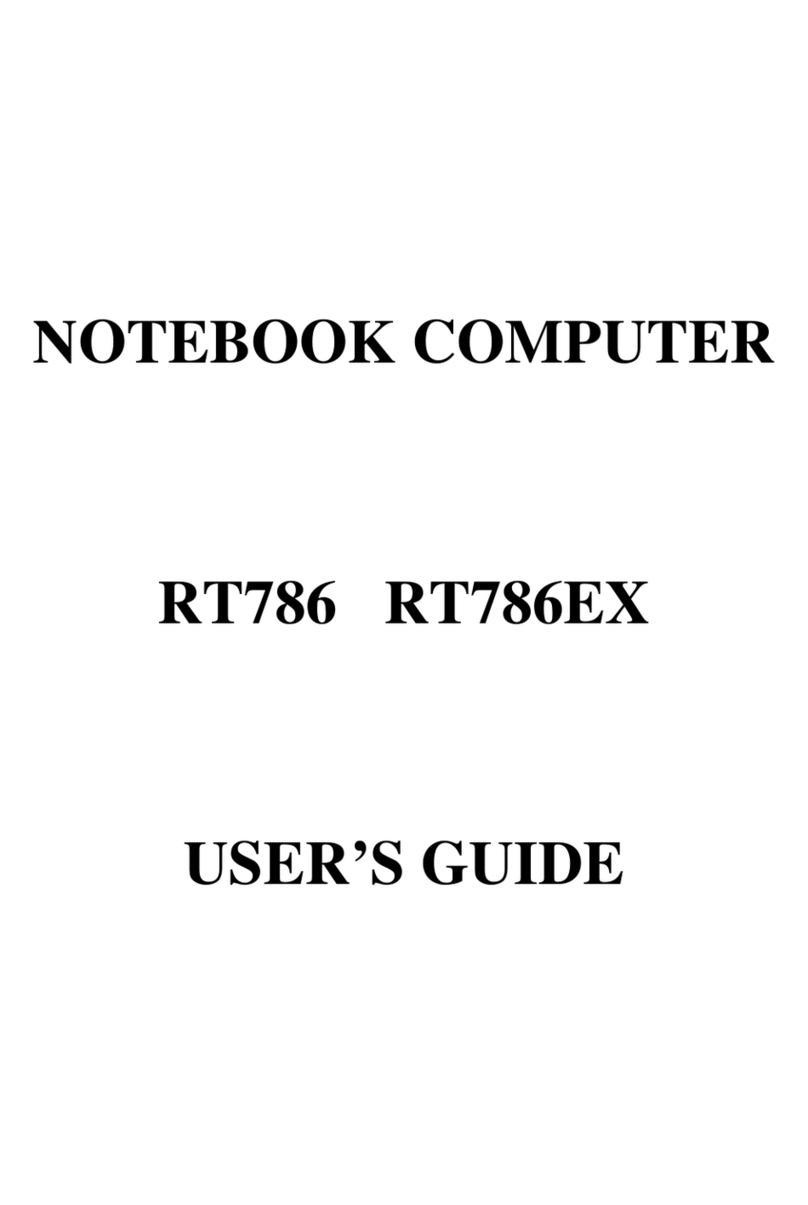 Socket NOTEBOOK COMPUTER RT786 RT786EX User manual
