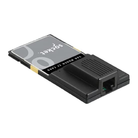 Socket CompactFlash 56K Modem Card user guide