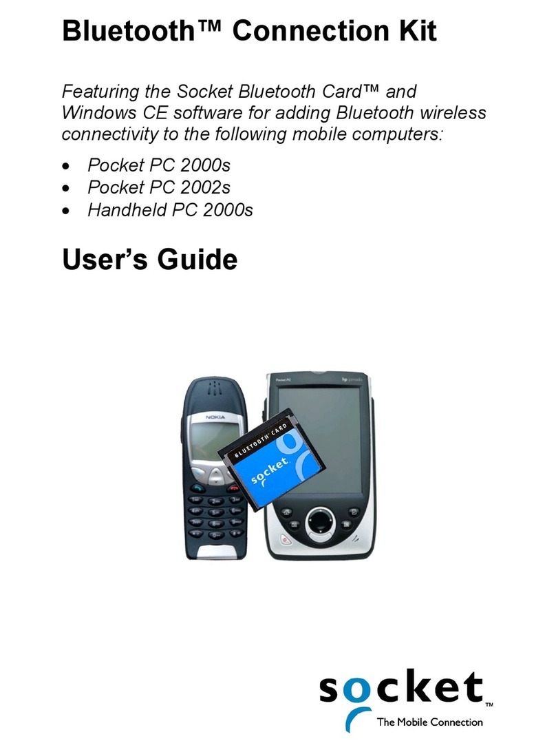 Socket BluetoothTM Connection Kit user guide