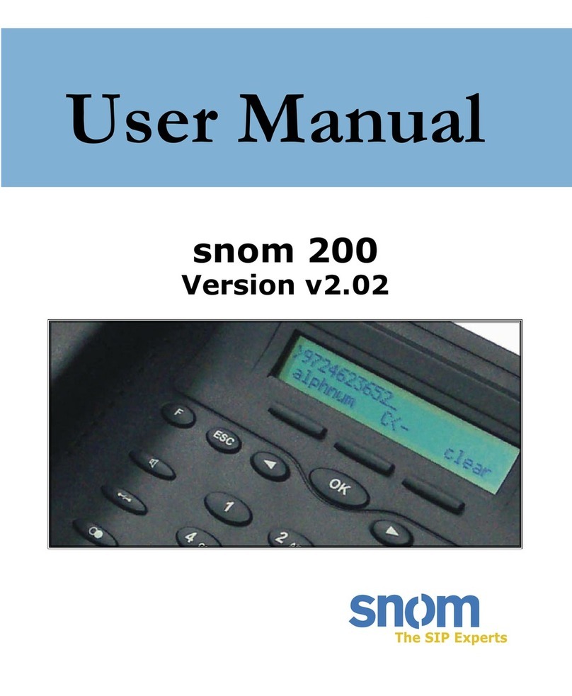 Snom 200 user manual