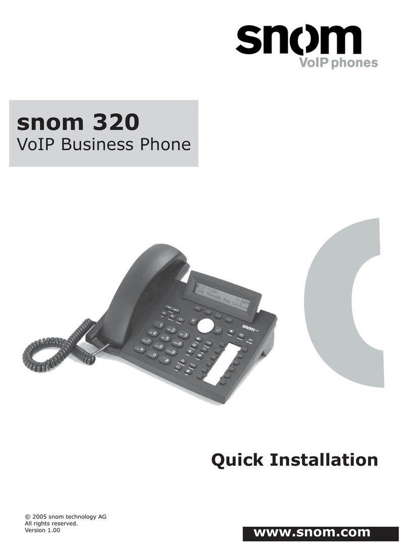 Snom 320 Quick installation