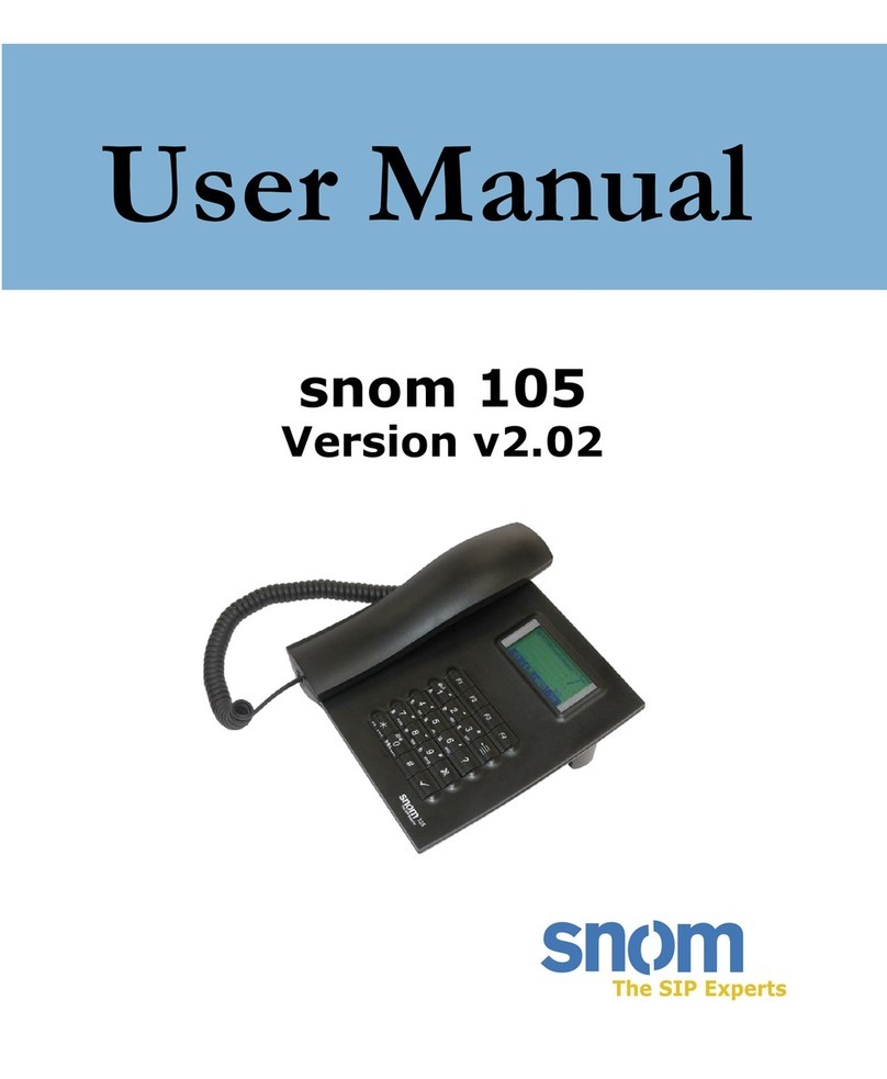Snom 105 User manual