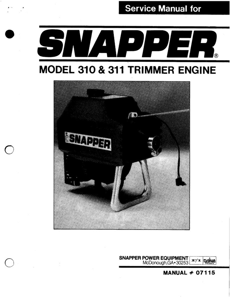 Snapper 311 User manual