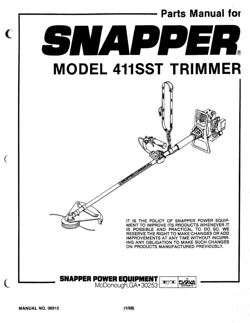 Snapper 411SST User manual Snapper 411SST User manual