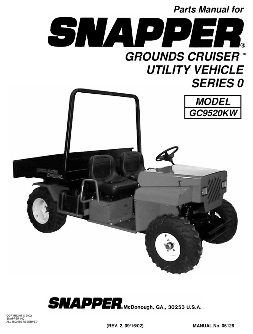 Snapper GROUNDS CRUISER GC9520KW User manual Snapper GROUNDS CRUISER GC9520KW User manual