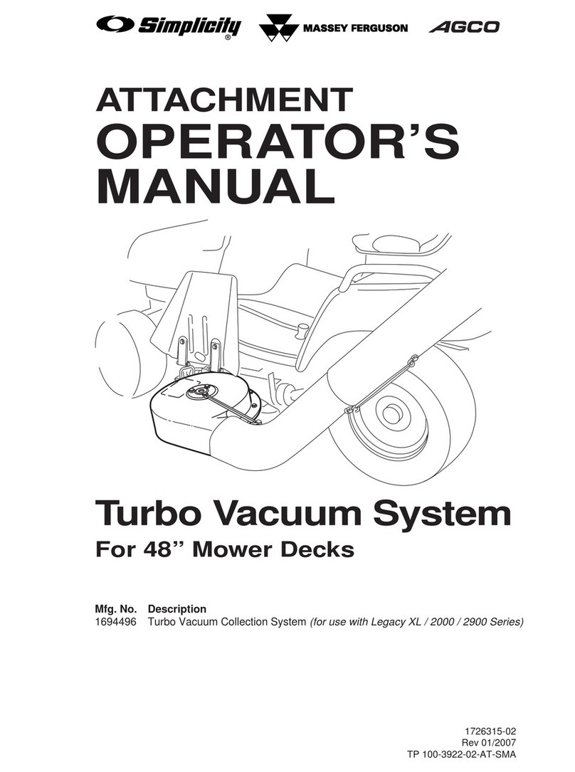 Simplicity 1694496 Operator's manual