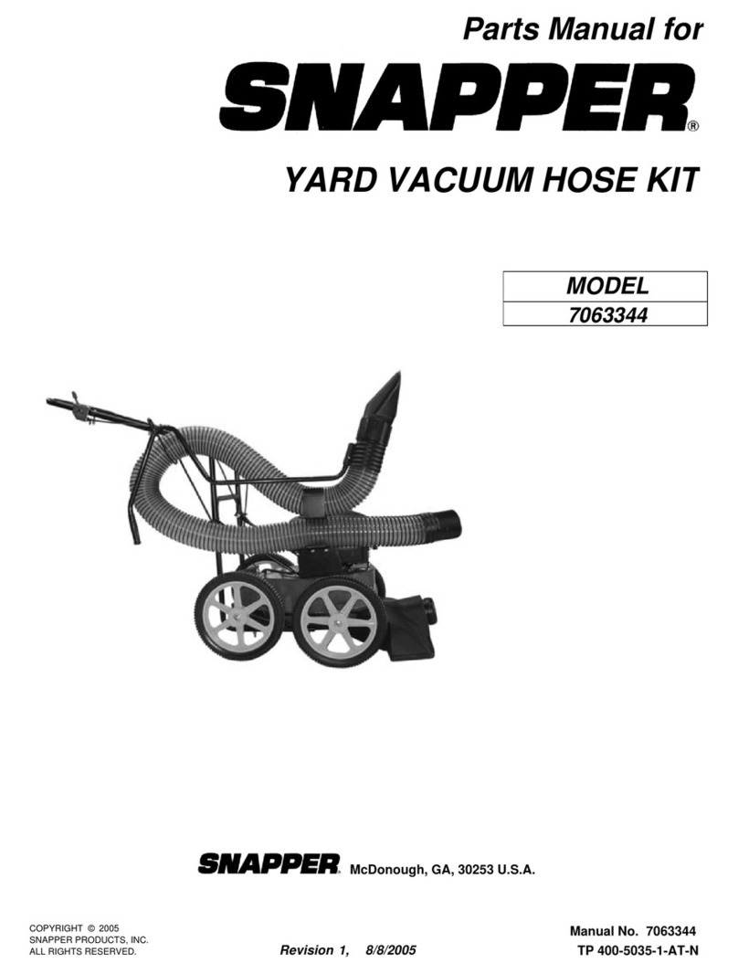 Snapper 7063344 parts manual