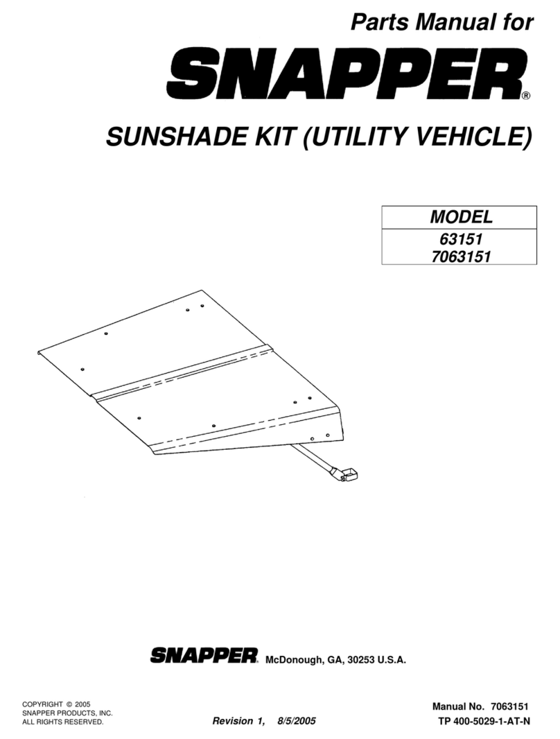 Snapper 63151 User manual