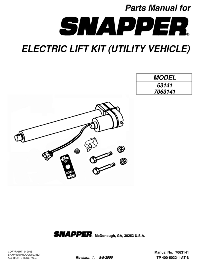 Snapper 63141 User manual Snapper 63141 User manual