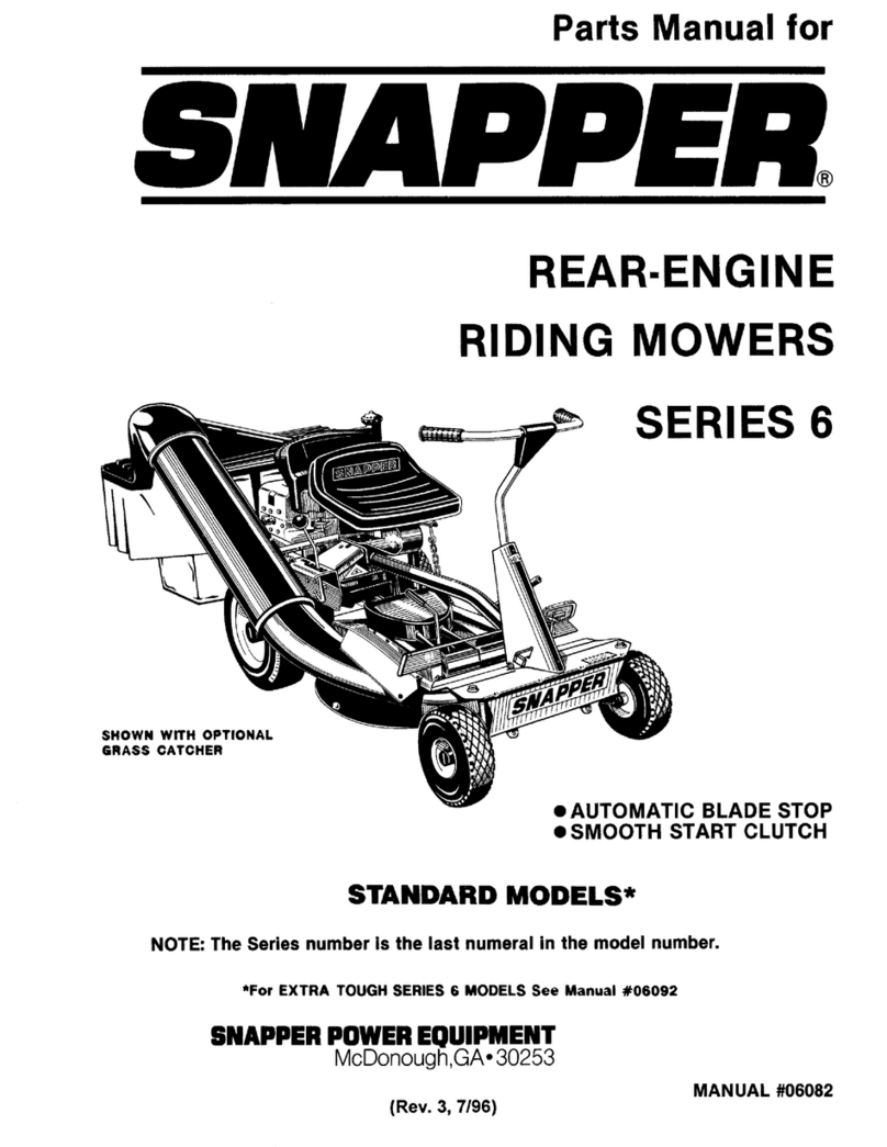 Snapper Series 6 User manual Snapper Series 6 User manual