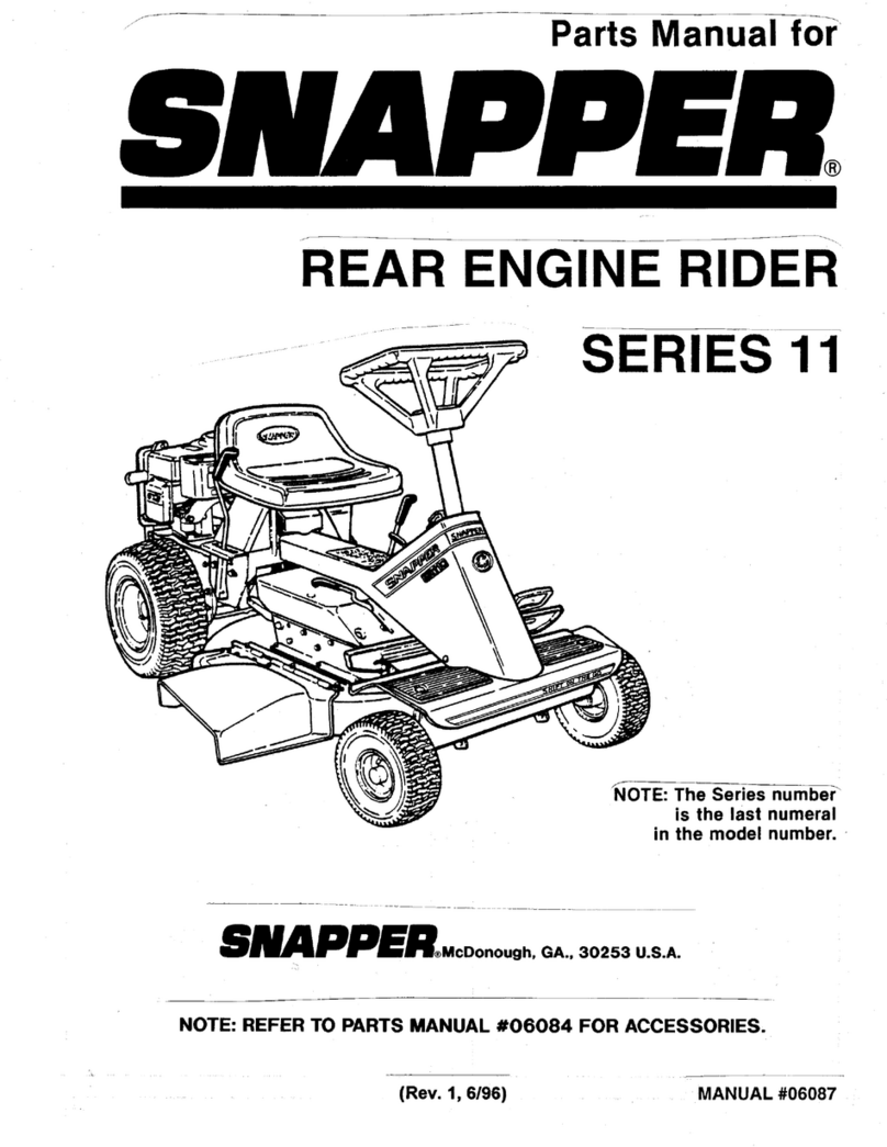 Snapper Series 11 parts manual
