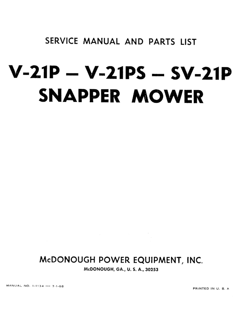 Snapper SV-21P Troubleshooting guide