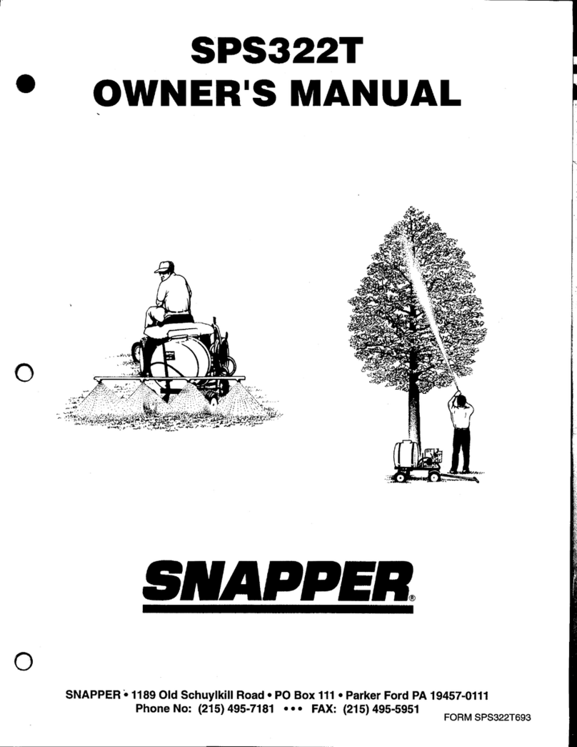 Snapper SPS322T owner's manual Snapper SPS322T owner's manual