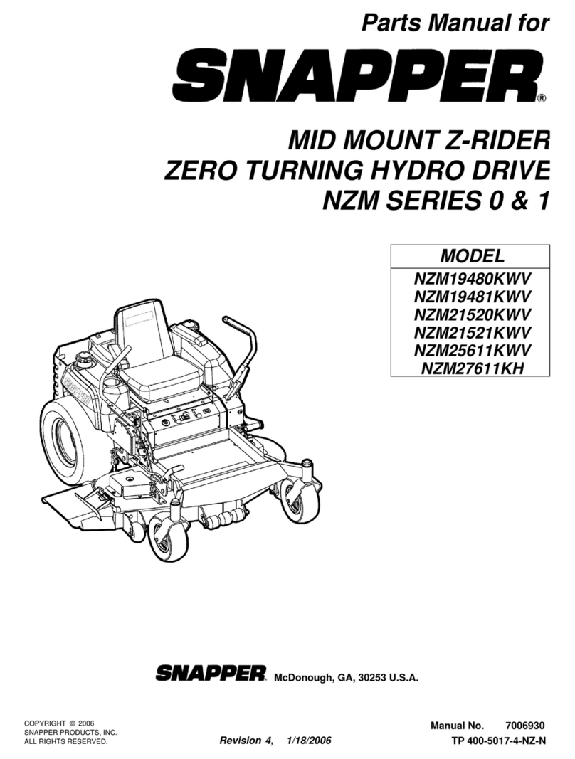 Snapper NZM19480KWV User manual