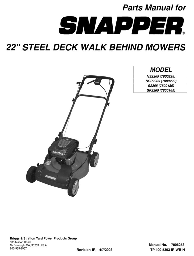 Snapper NS2265 User manual
