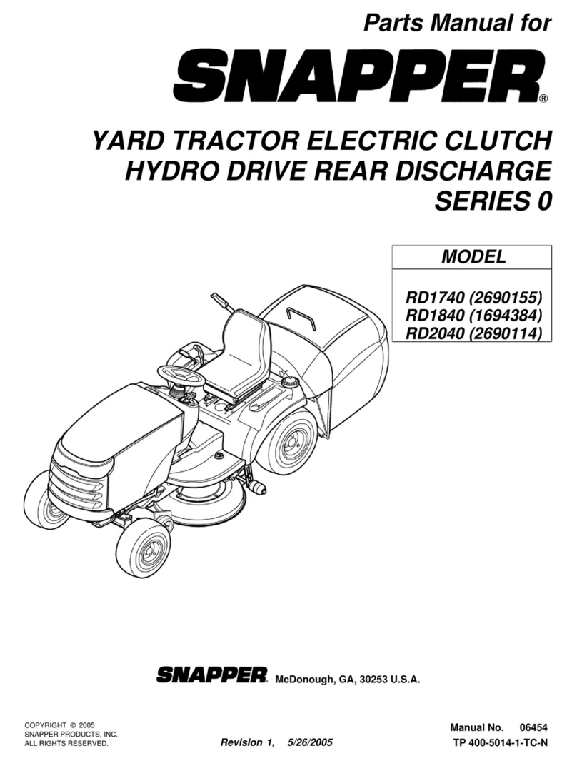 Snapper RD1740, RD1840, RD2040 parts manual Snapper RD1740, RD1840, RD2040 parts manual