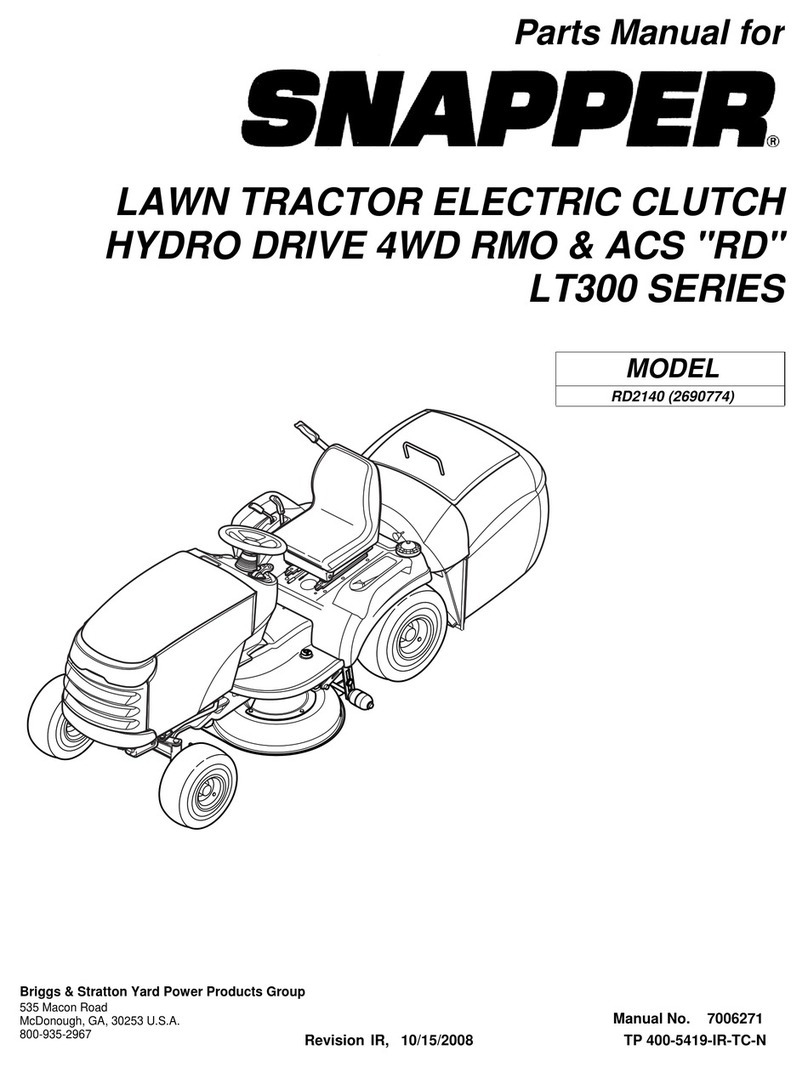 Snapper RD2140 (2690774) User manual Snapper RD2140 (2690774) User manual