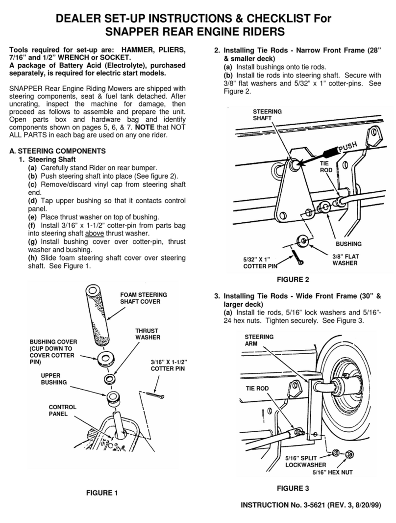 Snapper Rear Engine Riders Manual