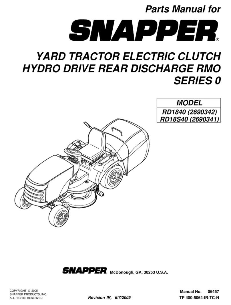 Snapper RD1840, RD18S40 User manual