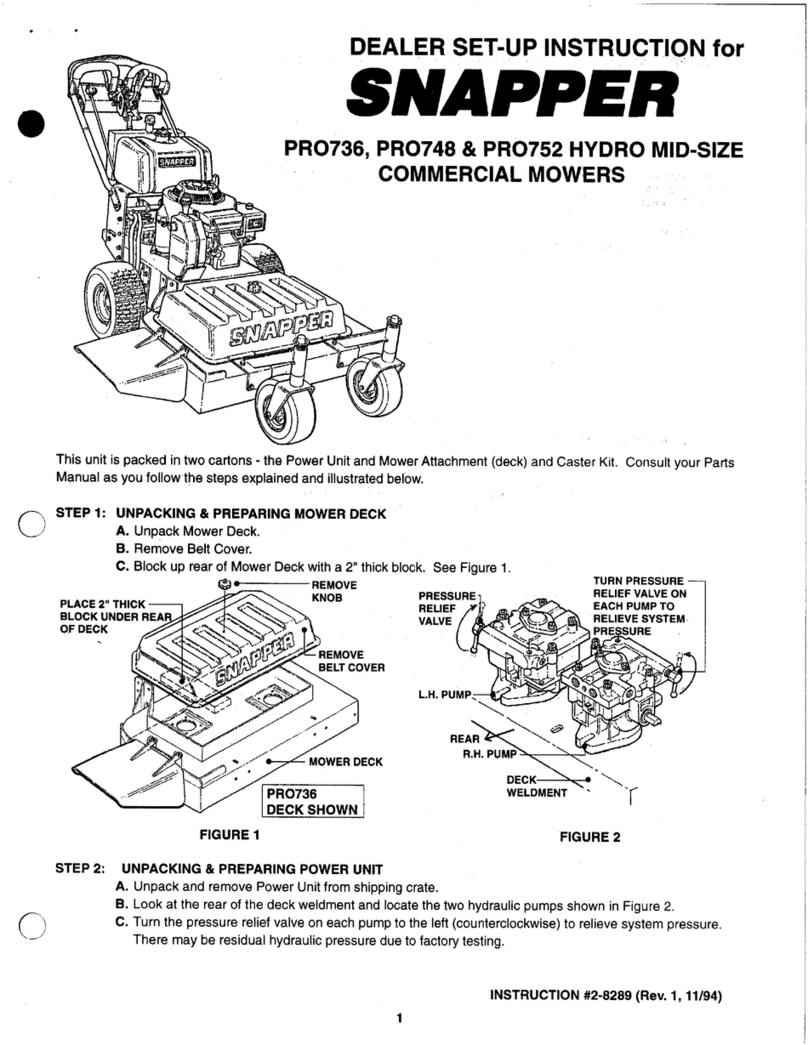 Snapper PRO736 Manual