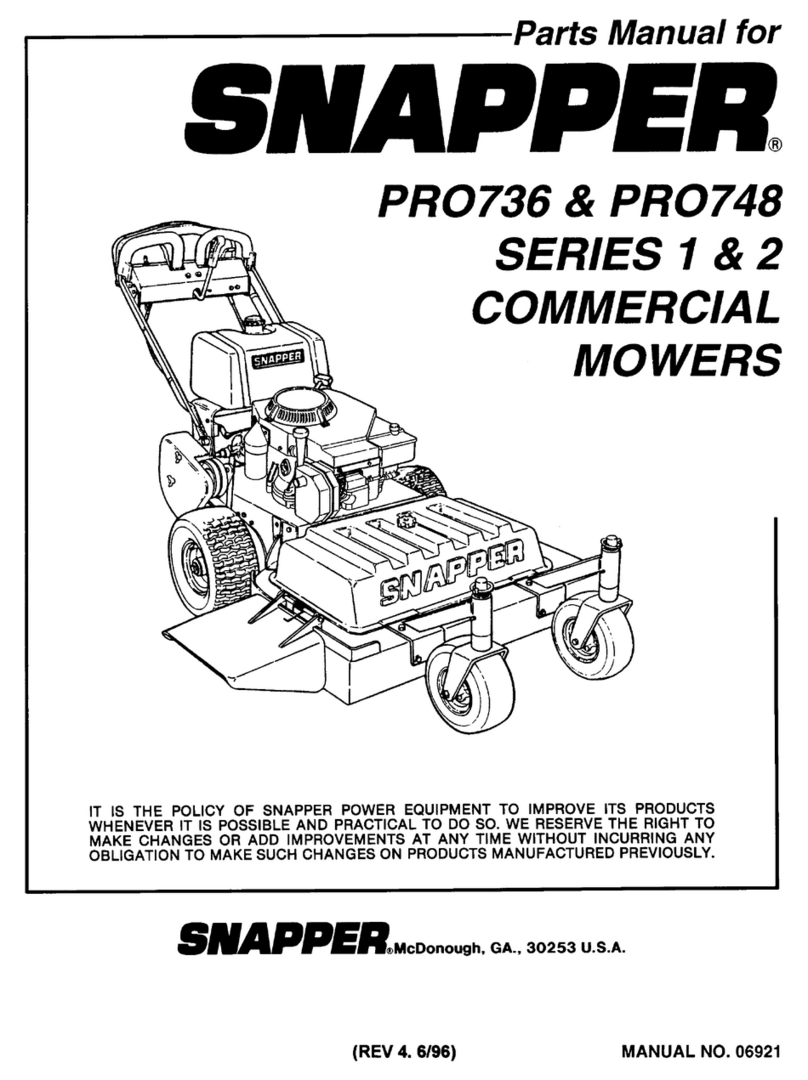 Snapper PRO748 parts manual