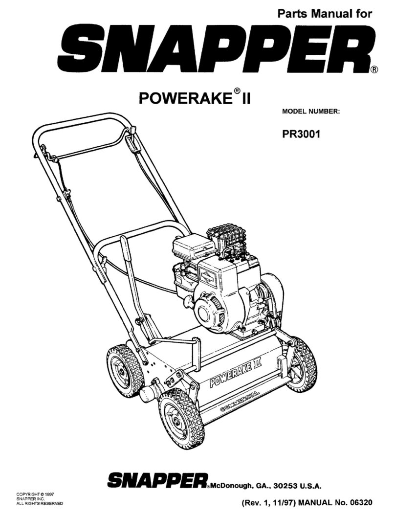 Snapper Powerake II PR3001 User manual