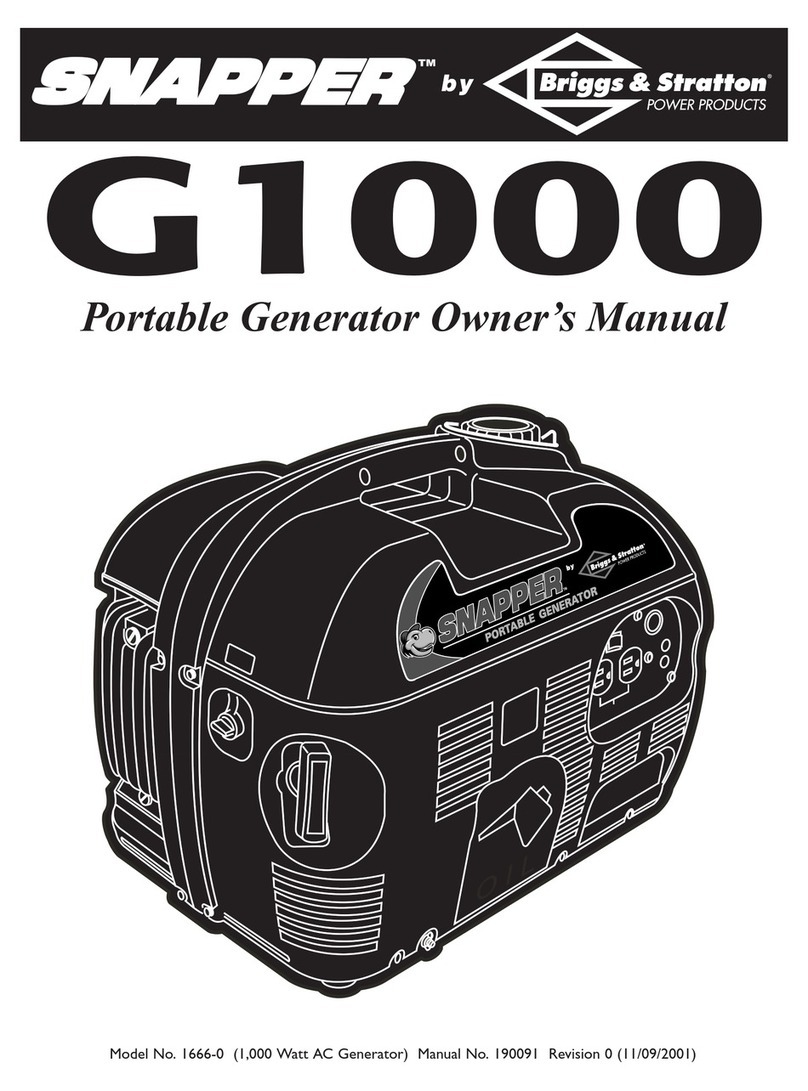 Snapper 1666-0 User manual