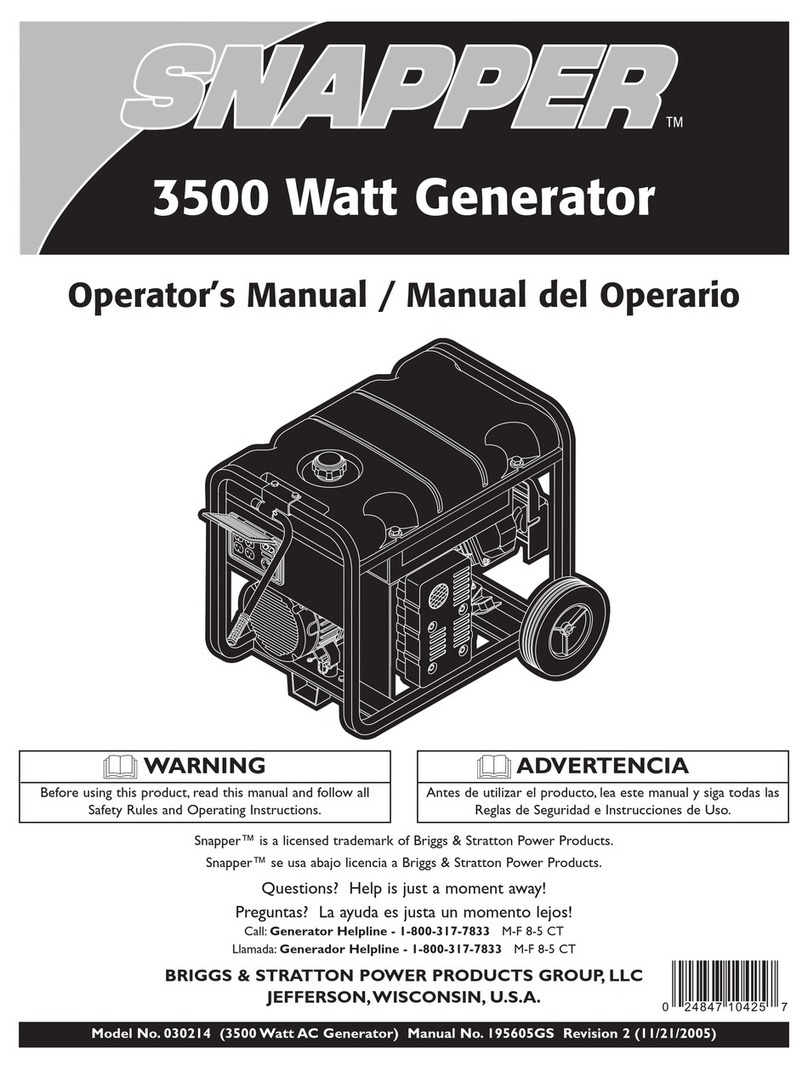 Snapper 30214 User manual