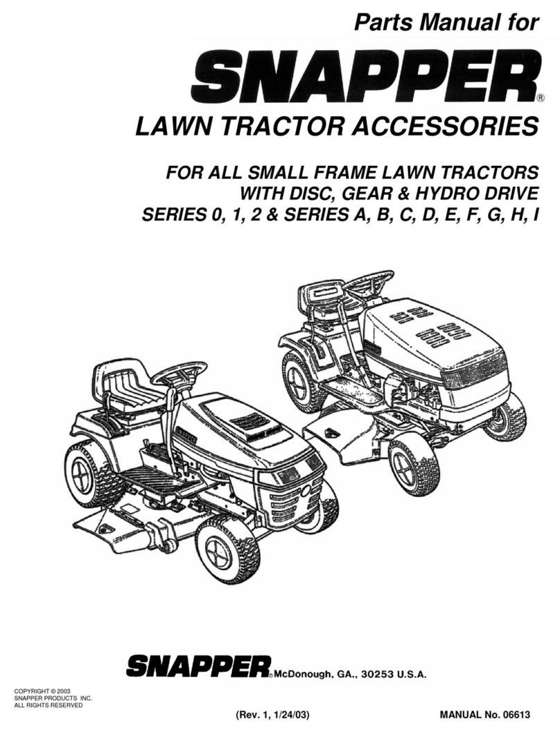Snapper Lawn Mower Accessory User manual Snapper Lawn Mower Accessory User manual