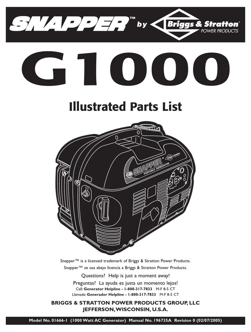 Snapper 01666-1 Illustrated parts list