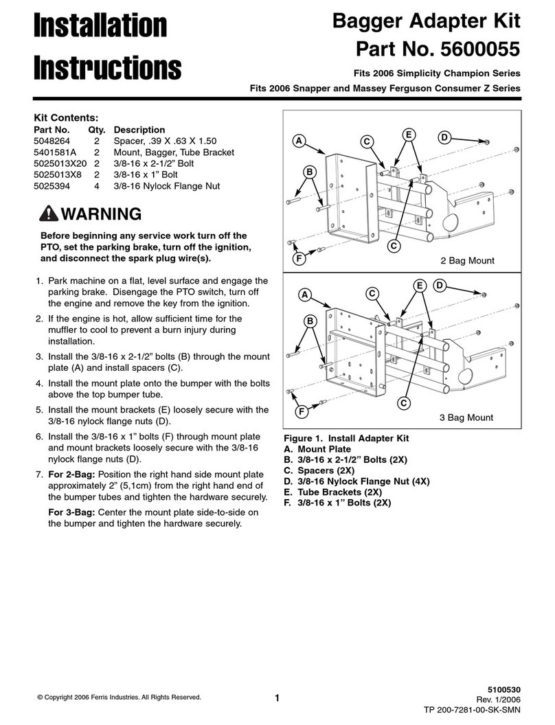 Snapper Champion Series installation instructions