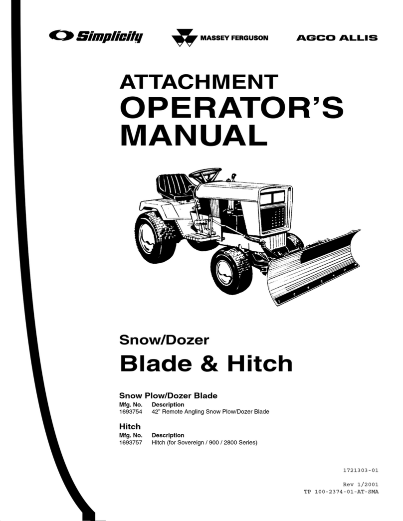 Simplicity 1721303-01 Operator's manual