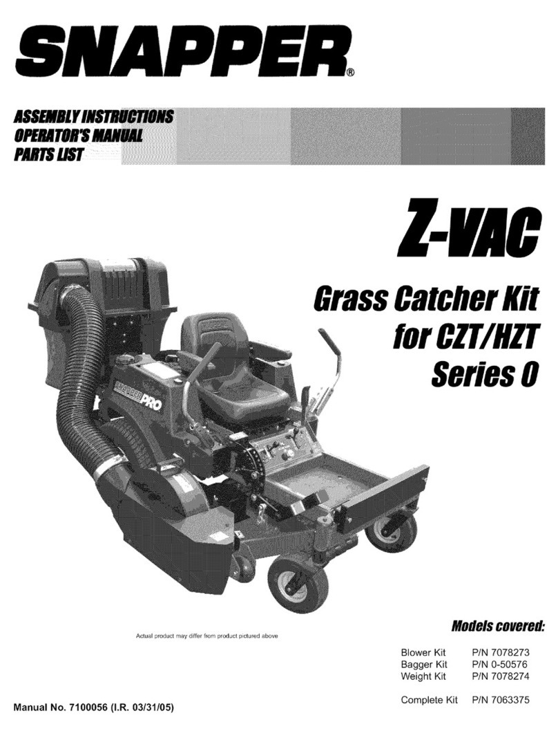 Snapper 0-50576 User manual