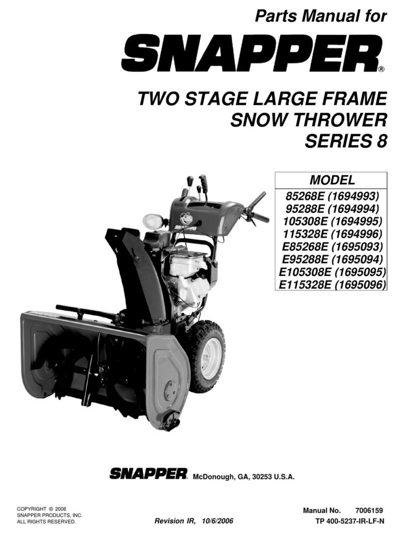 Snapper 105308E User manual