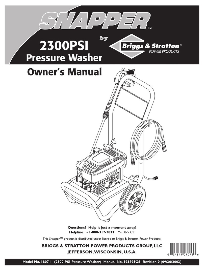 Snapper 1807-1 User manual