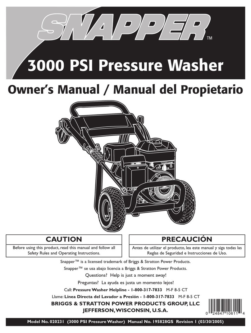 Snapper 20231 owner's manual